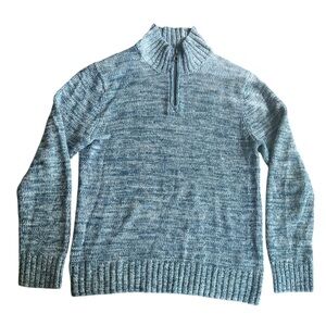 Men’s H&M Mock Neck Quarter Zip Sweater Size L